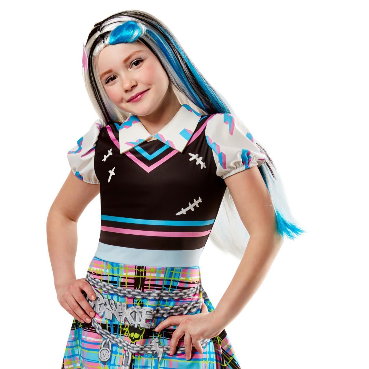 Rubies Masquerade Co. (UK) Ltd - Frankie Stein Monster High Wig - Girls - Fancy Dress Central