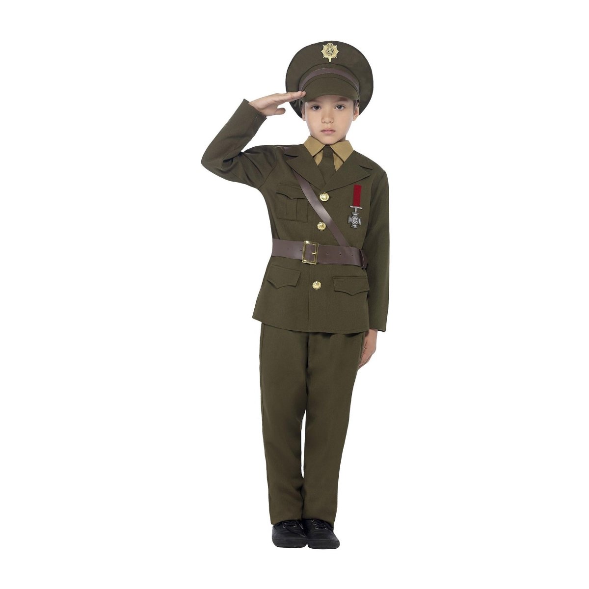 Smiffys - Smiffys - Army Officer Costume - Boys - Fancy Dress Central