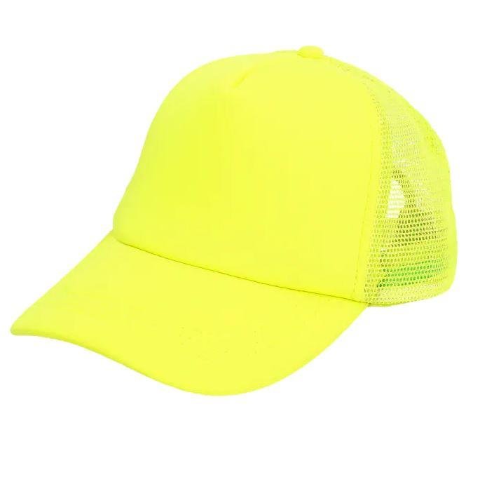Boland - 90s Neon Cap (Yellow) - Adult - Fancy Dress Central