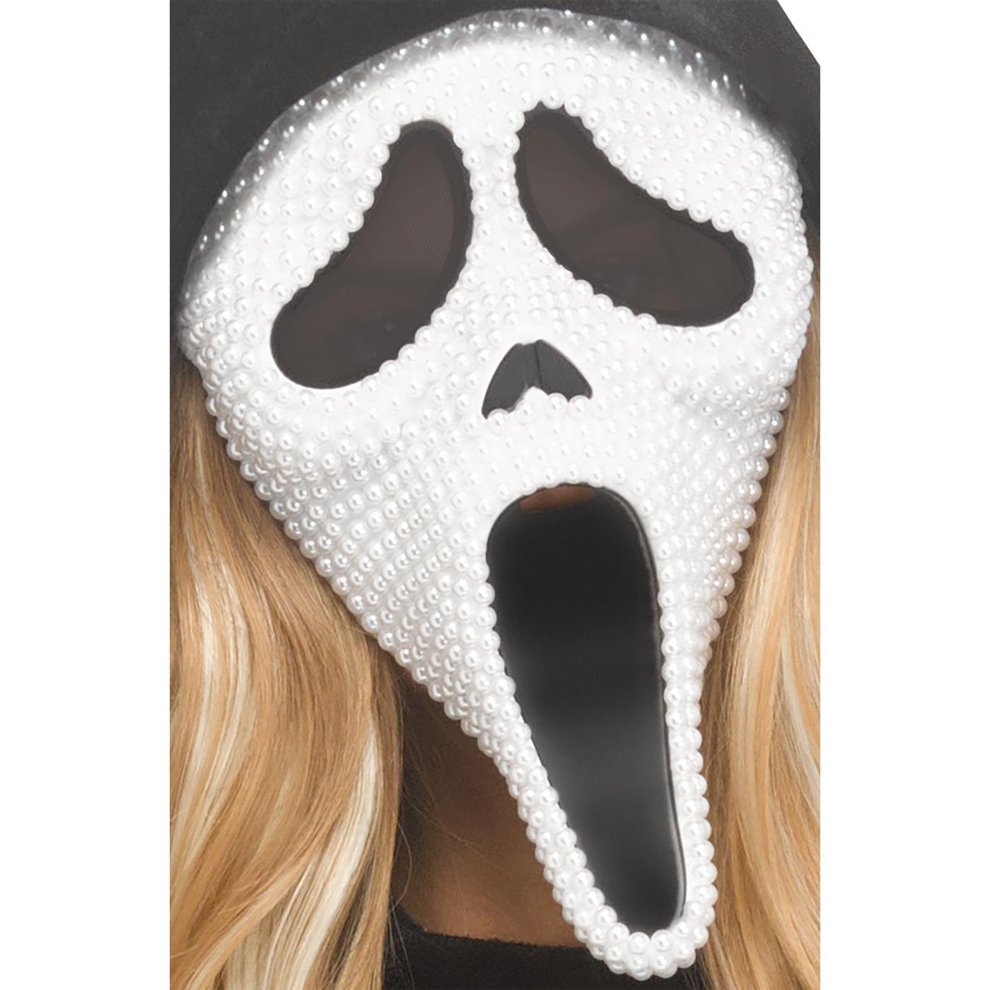 Ghost Face Pearl Velour Bling Costume - Women