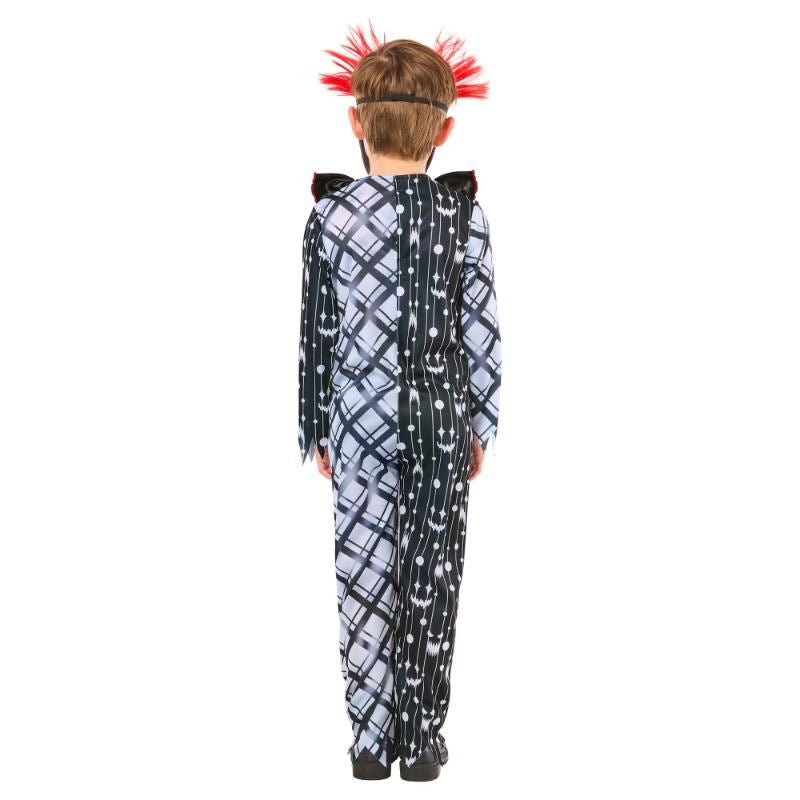 Rubies - Monochrome Sinister Clown Suit Costume - Child - Fancy Dress Central