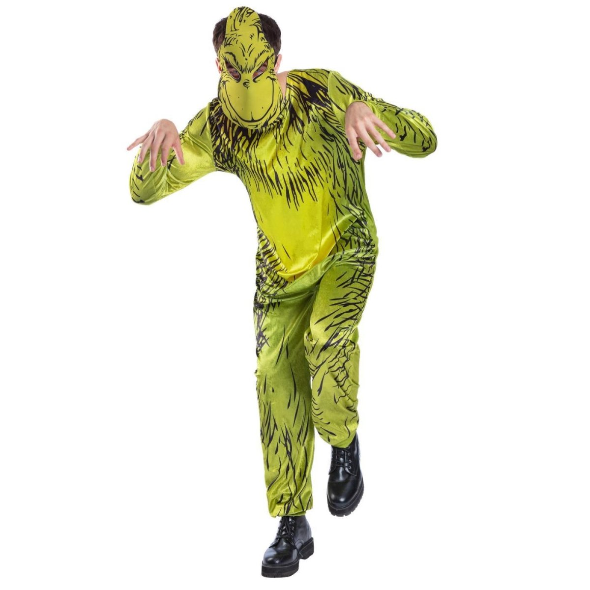 Smiffys - Dr Seuss The Grinch Costume - Men - Fancy Dress Central
