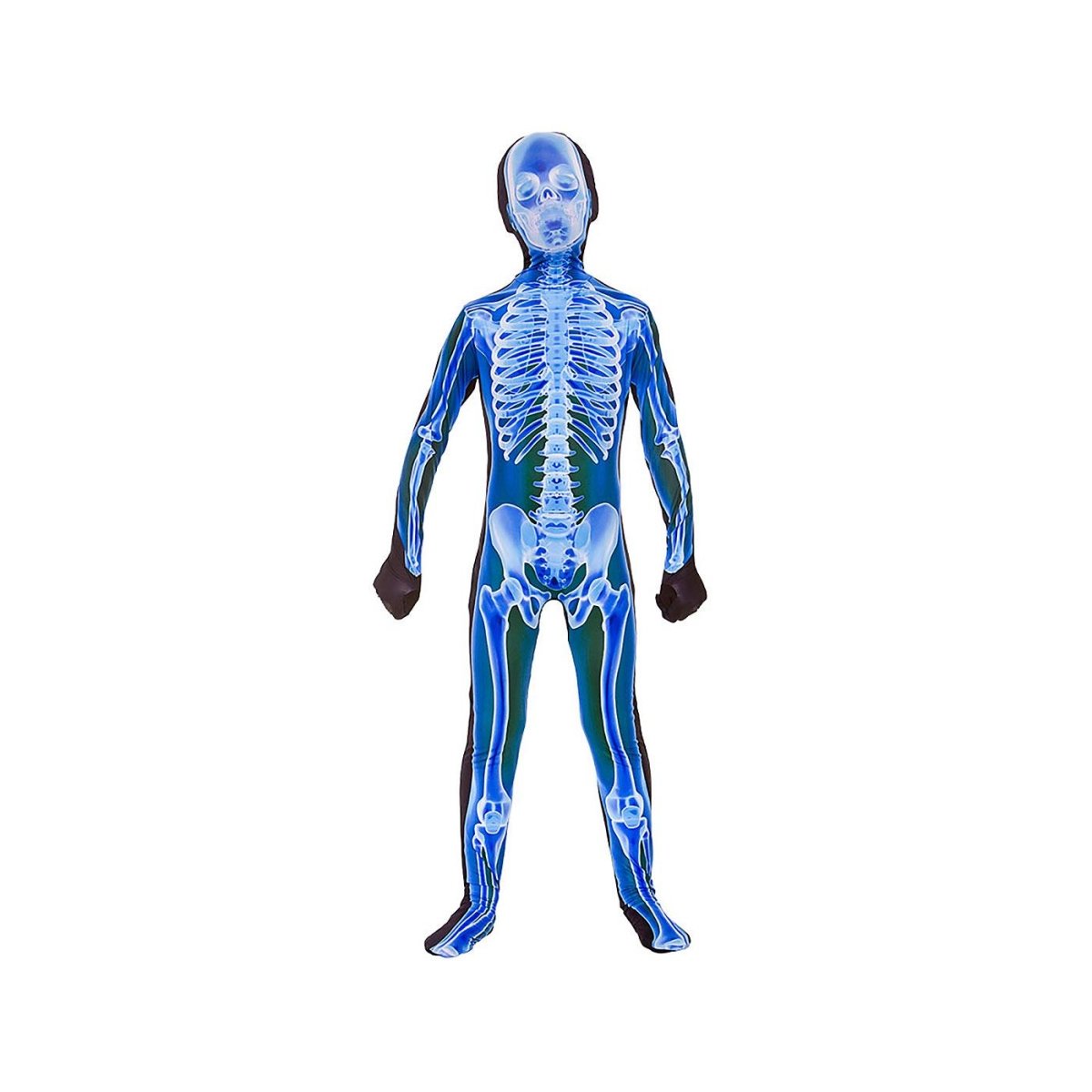 Wicked Costumes - X - Ray Skinz Suit Costume (Blue) - Child - Fancy Dress Central