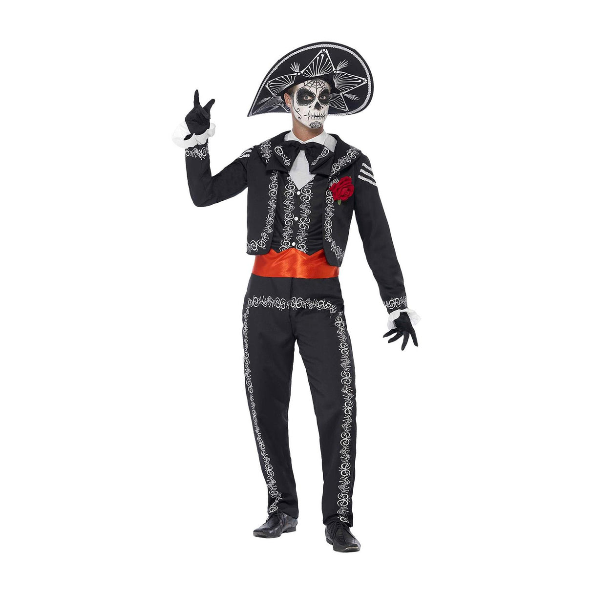 Day of the Dead Senor Bones Costume - Men