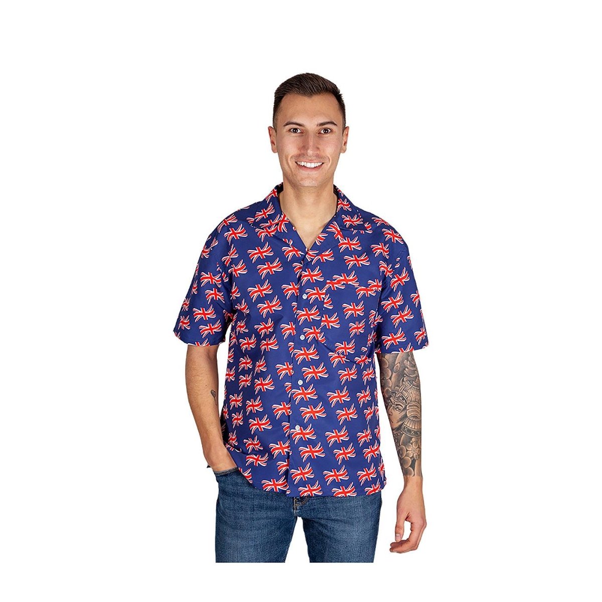 Wicked Costumes - Hawaiian Shirt (Great Britain) - Men - Fancy Dress Central