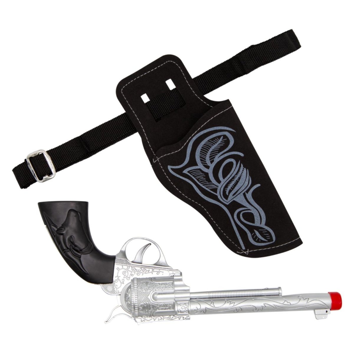 Cowboy Gun & Holster (Black) - Adult
