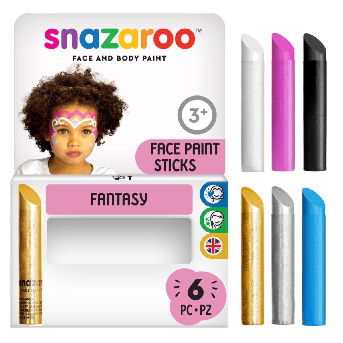 Colart - Face Paint Sticks (6 Pack) - Fantasy - Fancy Dress Central