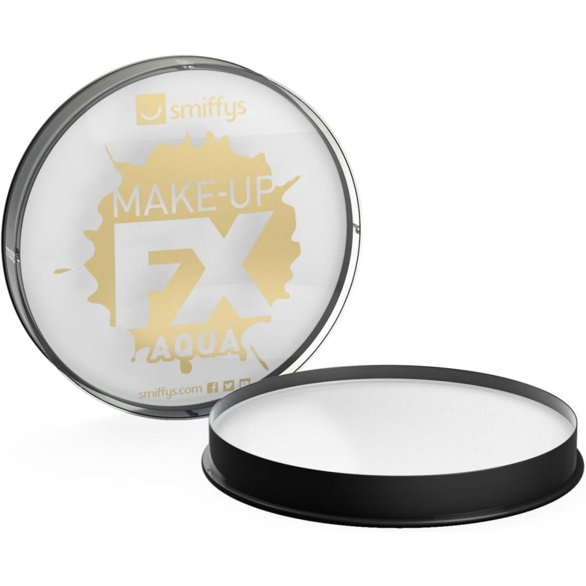 Smiffys - Make - Up FX Face and Body Paint - White - Fancy Dress Central