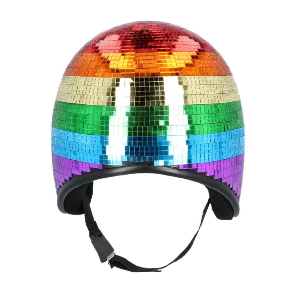 Boland - Disco Helmet (Rainbow) - Adult - Fancy Dress Central