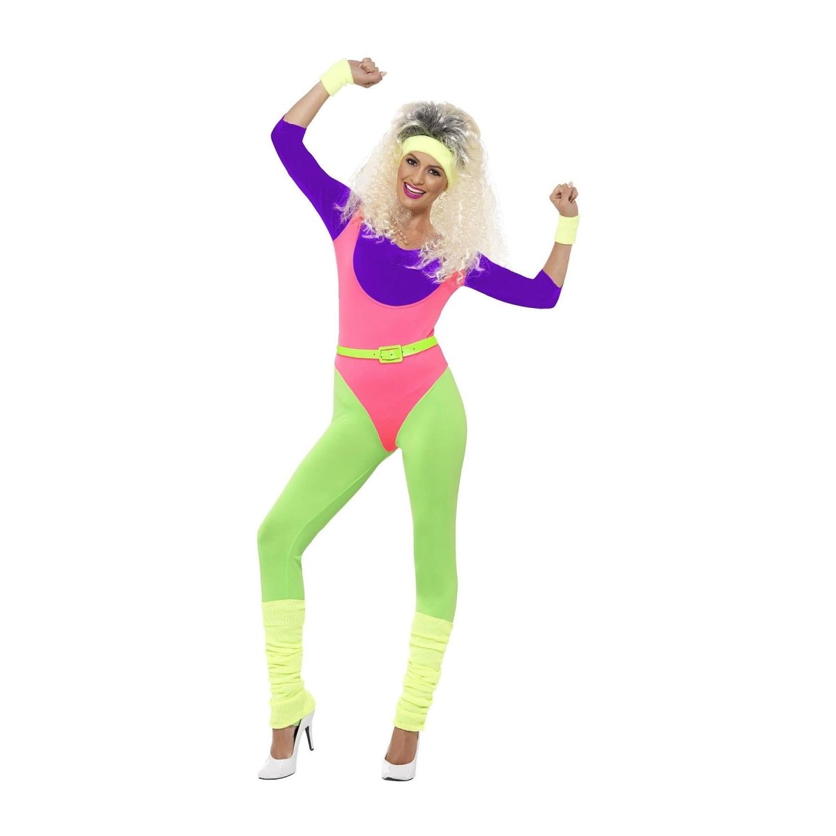 Smiffys - 80s Work Out Costume - Women - Fancy Dress Central