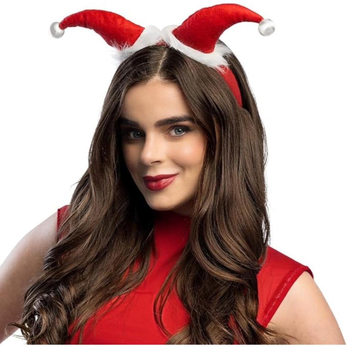 Boland - LED Santa Hats on a Headband - Adult - Fancy Dress Central