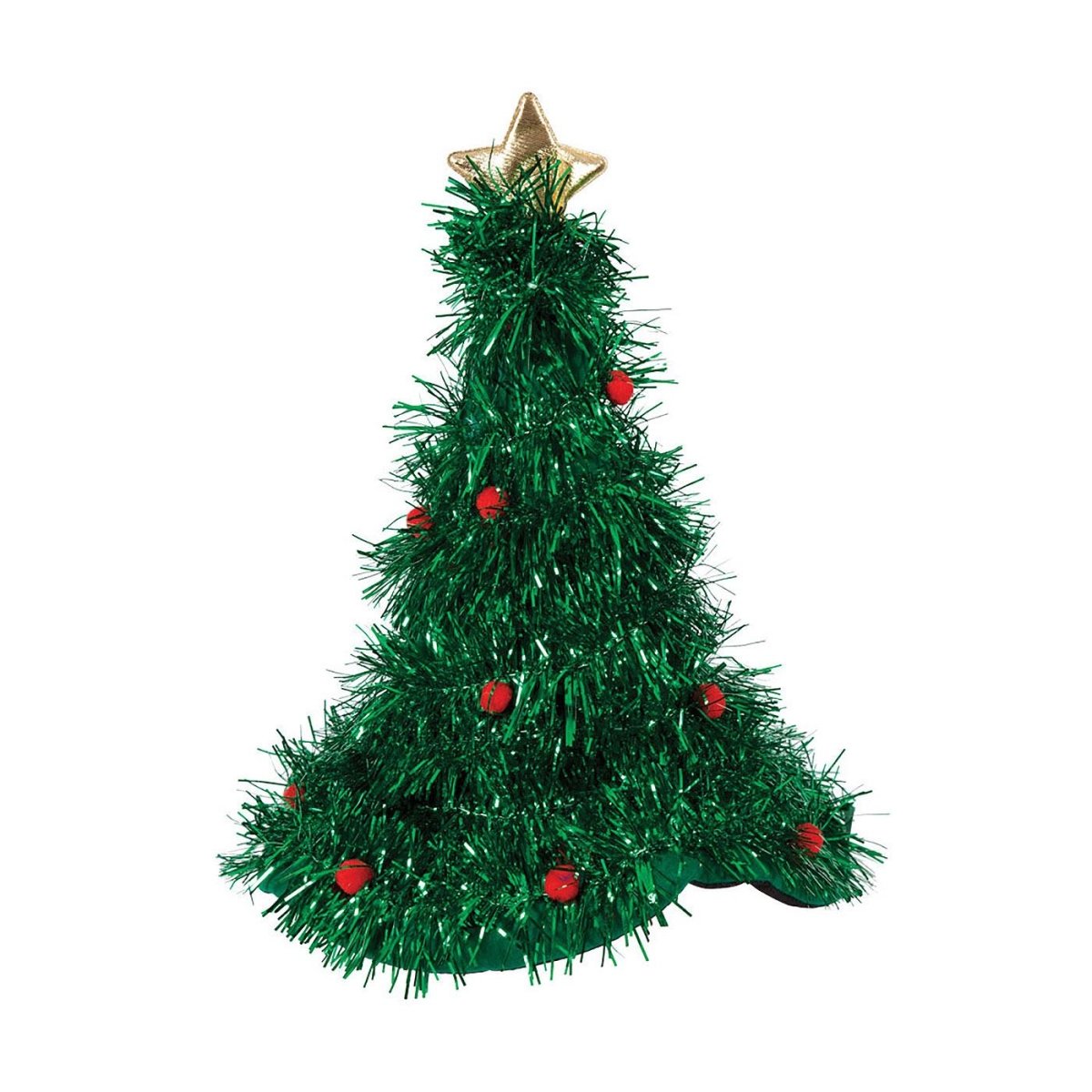 Wicked Costumes - Christmas Tinsel Tree Hat - Adult - Fancy Dress Central
