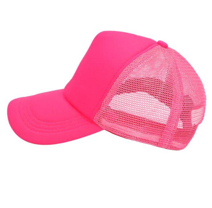 Boland - 90s Neon Cap (Pink) - Adult - Fancy Dress Central