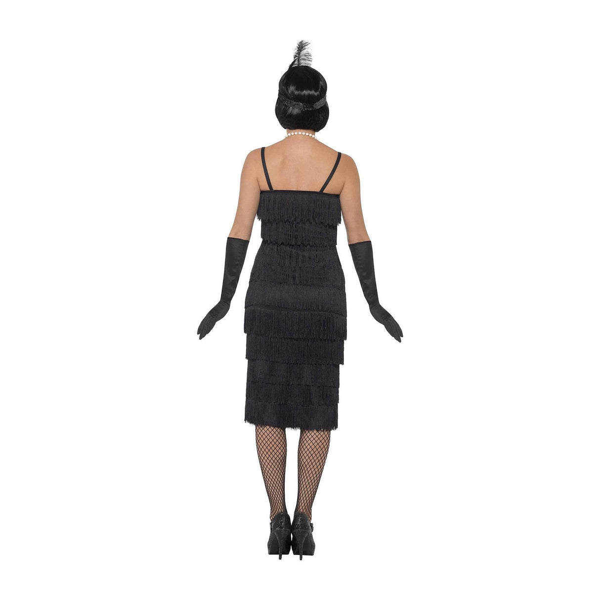 Long Flapper Costume (Black) - Women