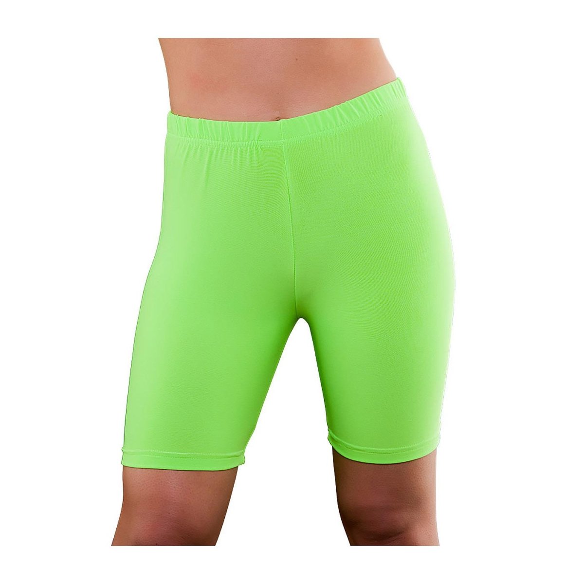 Wicked Costumes - Cycling Shorts (Neon Green) - Women - Fancy Dress Central