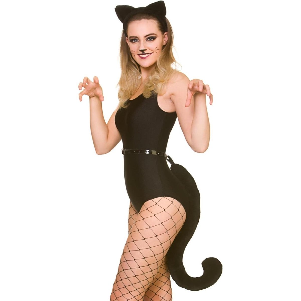 Wicked Costumes Ltd - Black Cat Giant Ears & Tail - Adult - Fancy Dress Central