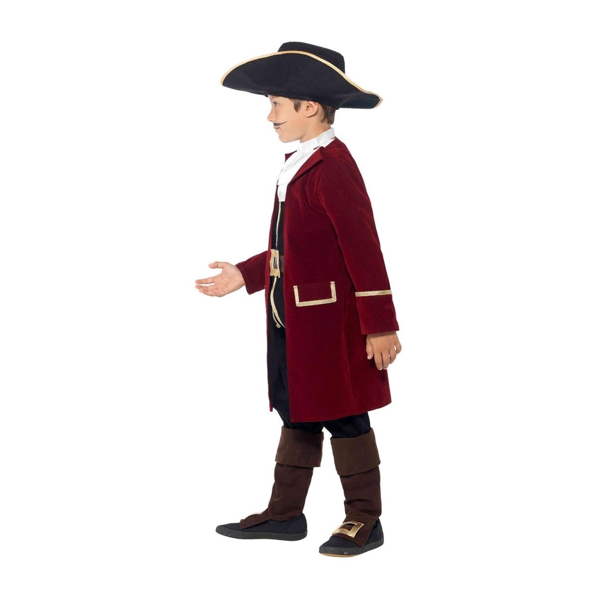 Smiffys - Pirate Captain Costume - Child - Fancy Dress Central