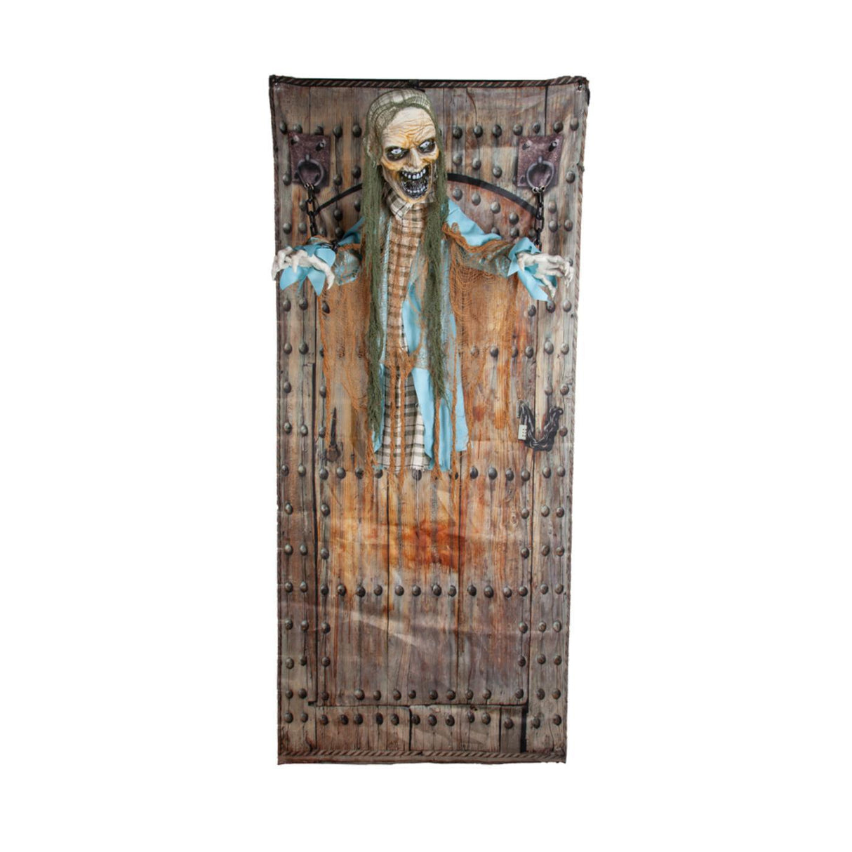 Zombie Chained to Door - Party Decoration