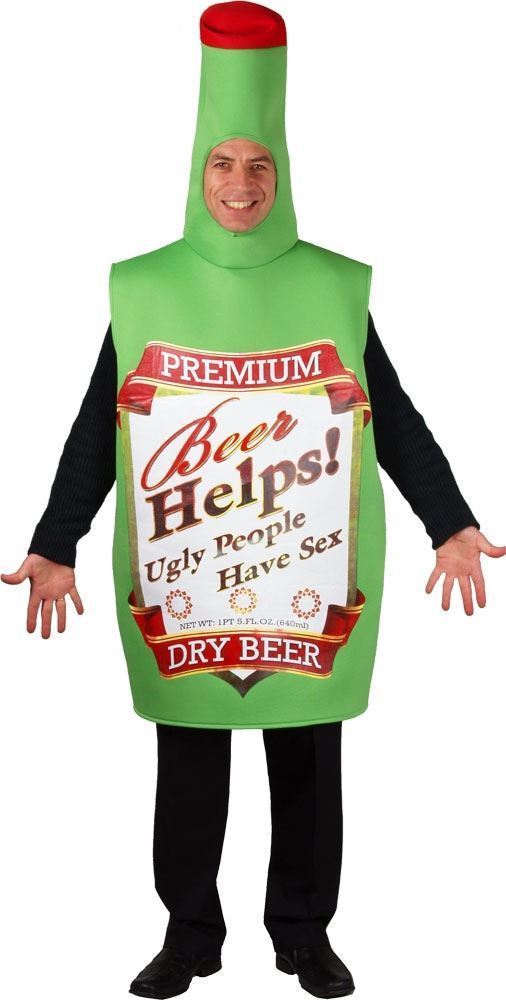 Beer Bottle Costume - Adult