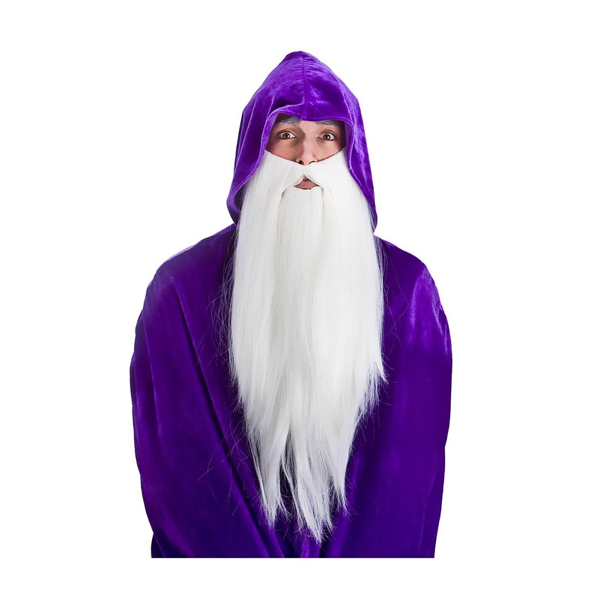 Wicked Costumes Ltd - Long Deluxe Beard (White) - Adult - Fancy Dress Central