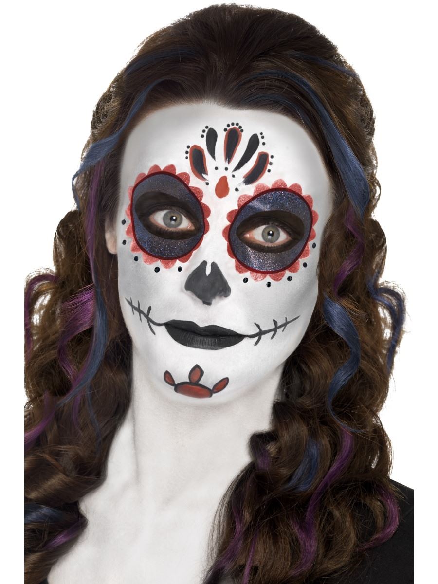 Smiffys - Make - Up FX Greasepaint - Day of the Dead - Fancy Dress Central