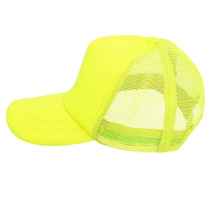 Boland - 90s Neon Cap (Yellow) - Adult - Fancy Dress Central