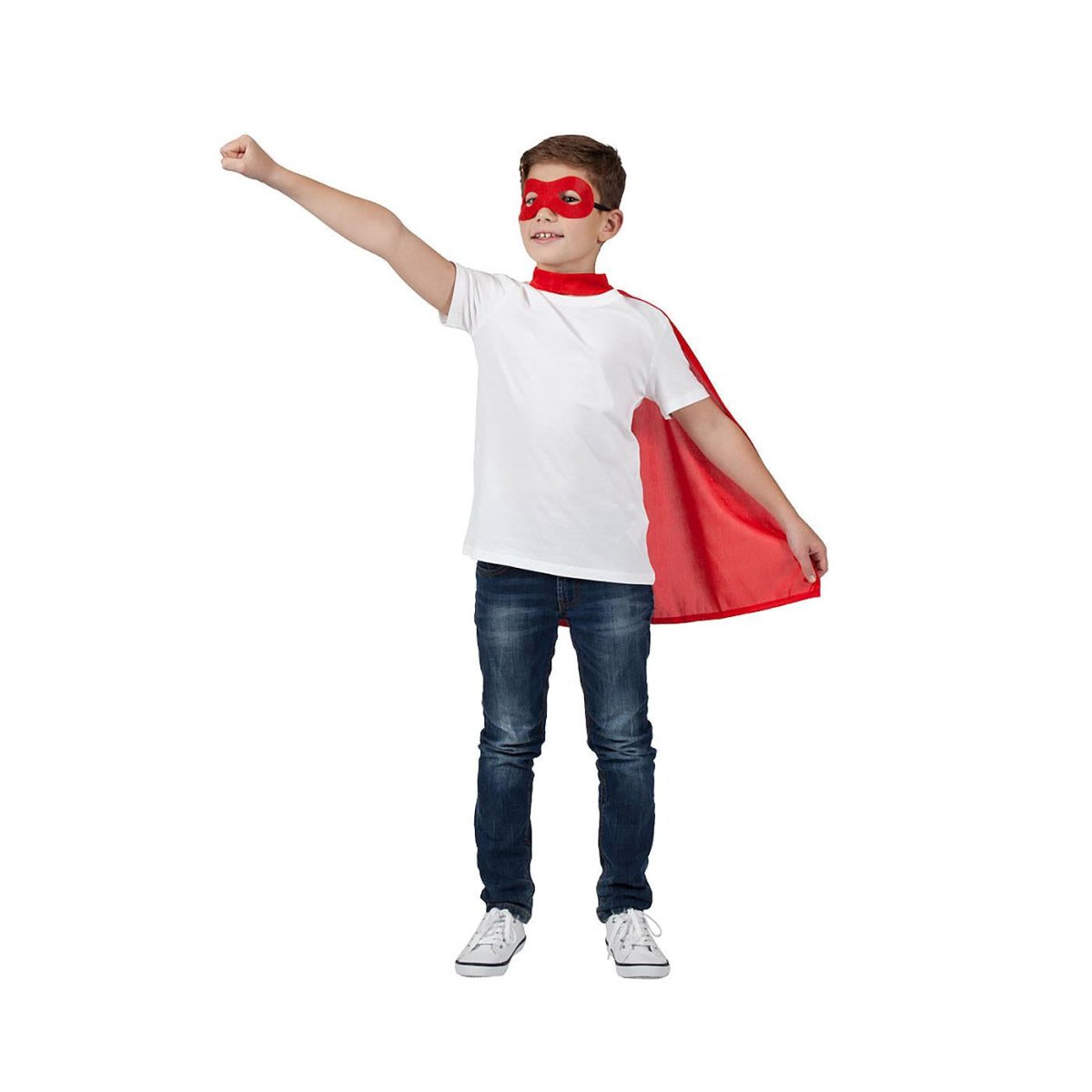 Wicked Costumes Ltd - Super Hero Cape & Mask (Red) - Child - Fancy Dress Central