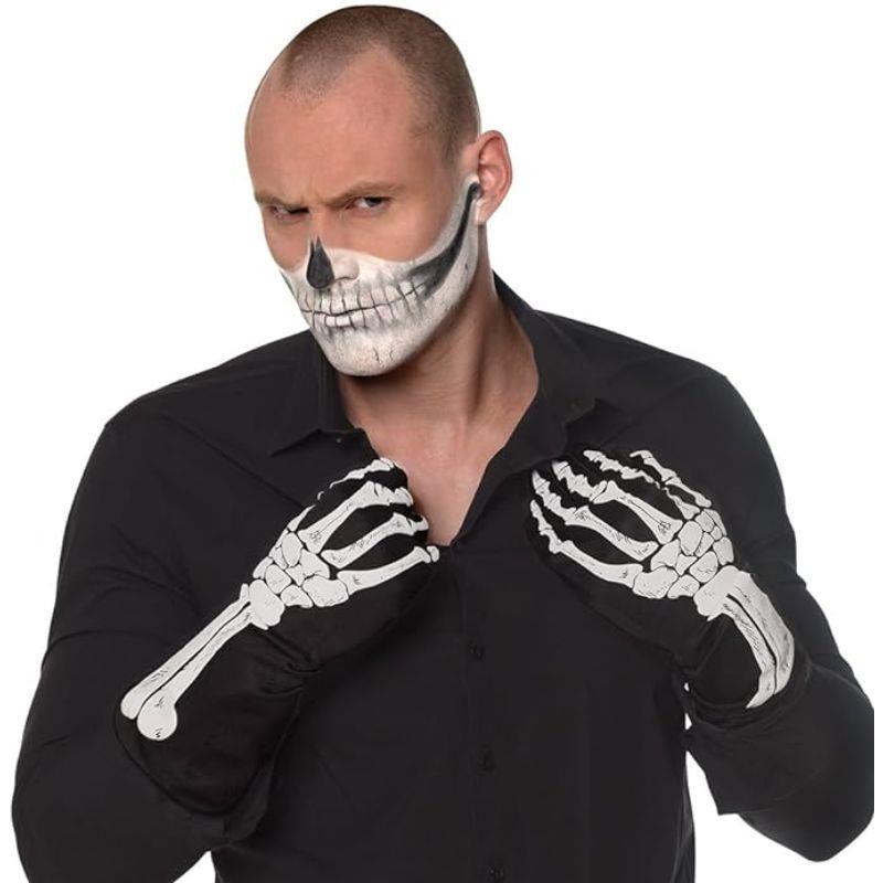 Boland - Skeleton Bone Gloves - Adult - Fancy Dress Central
