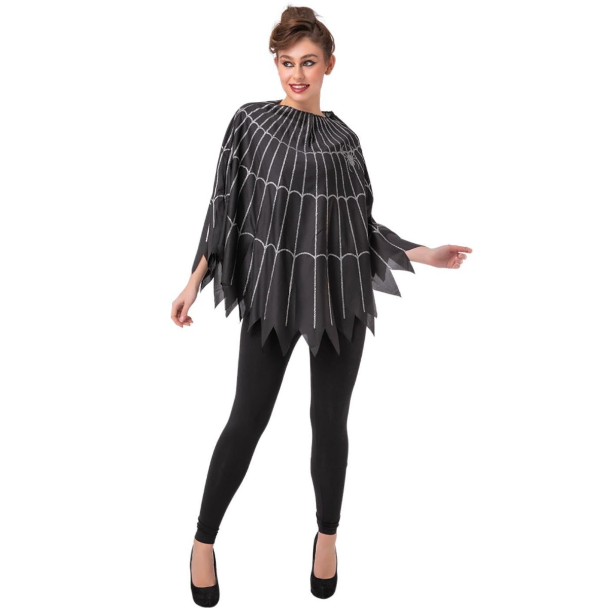 Wicked Costumes - Spider Web Poncho - Adult - Fancy Dress Central