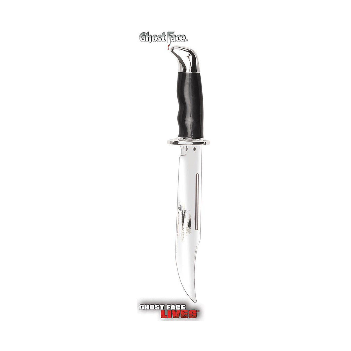 Ghost Face Chrome Bowie Knife - Adult