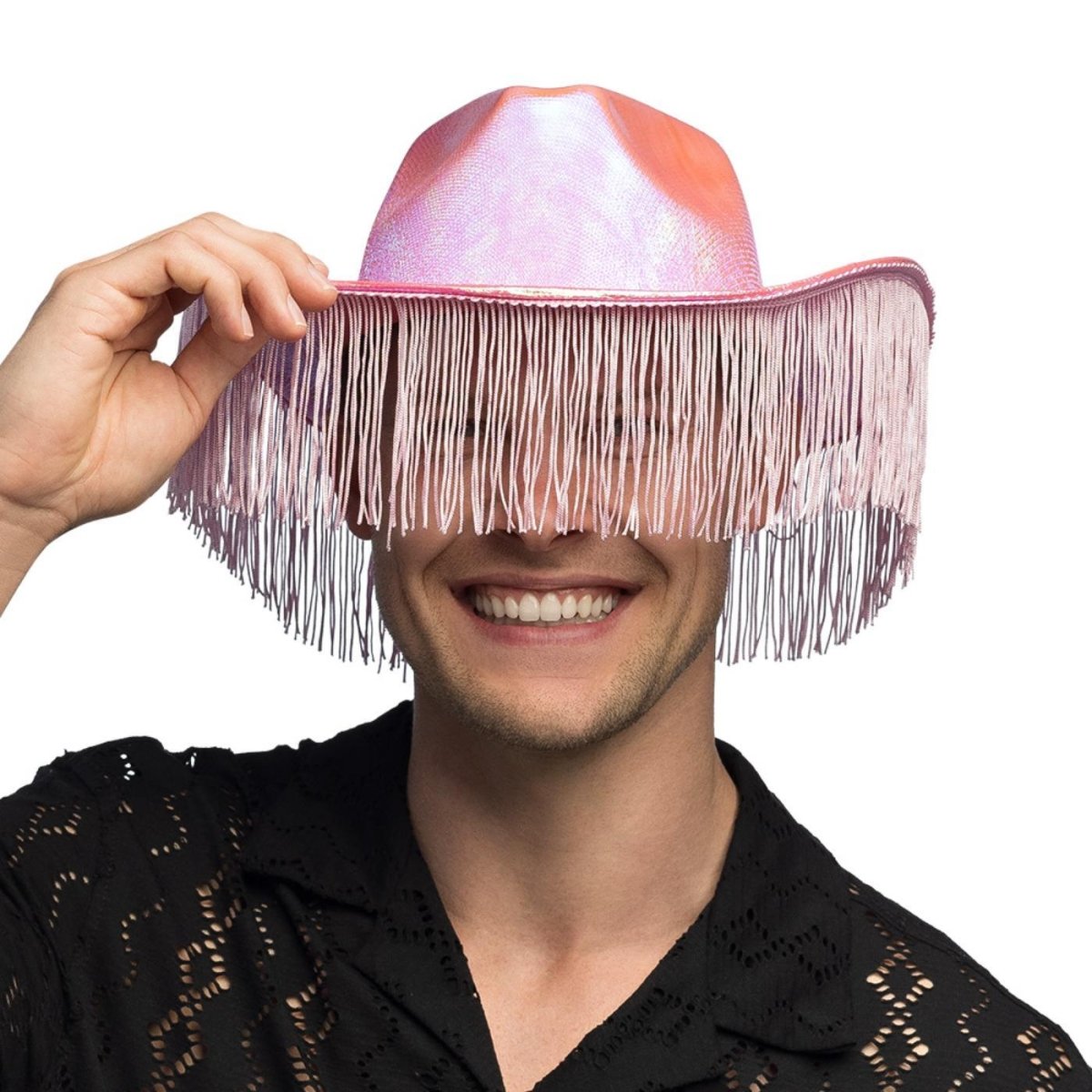 Fancy Dress Central - Fabulous Cowboy Hat (Baby Pink) - Adult - Fancy Dress Central