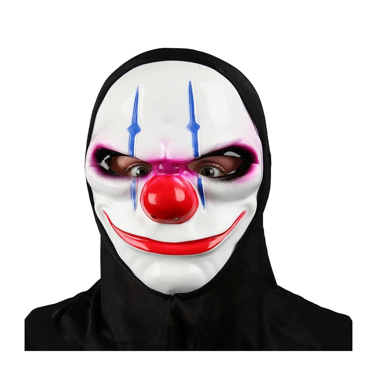 Wicked Costumes Ltd - Freaky Clown Mask with Hood - Adult - Fancy Dress Central