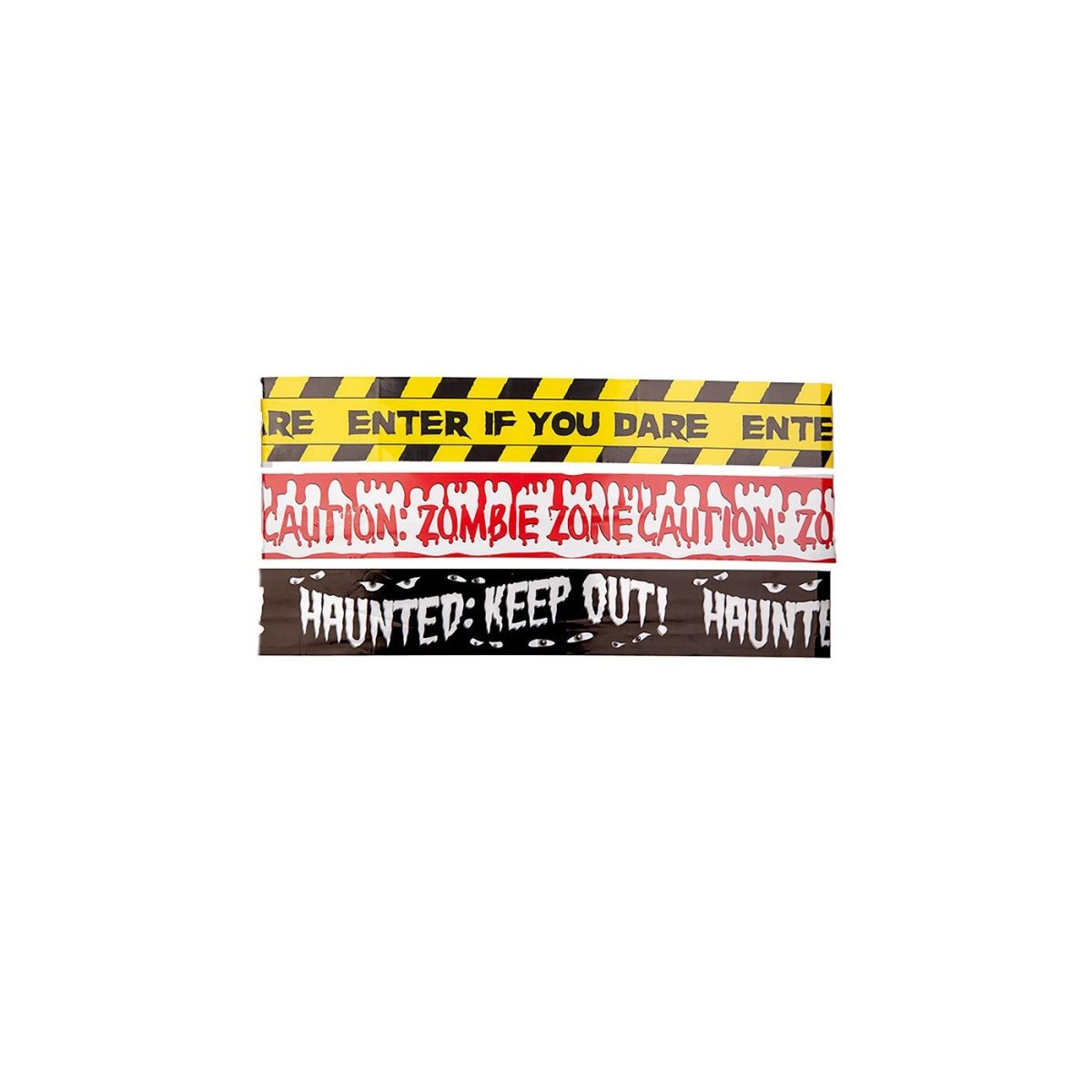 Wicked Costumes - Halloween Caution Tape (3 Pack) - Party Decoration - Fancy Dress Central