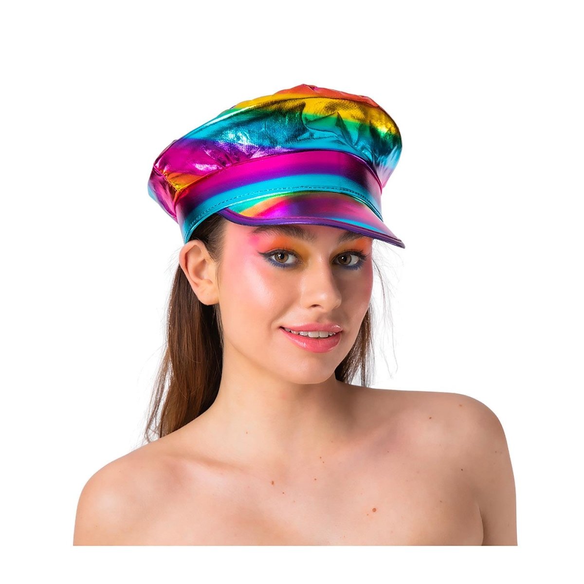 Wicked Costumes - Rainbow Captain Hat - Adult - Fancy Dress Central
