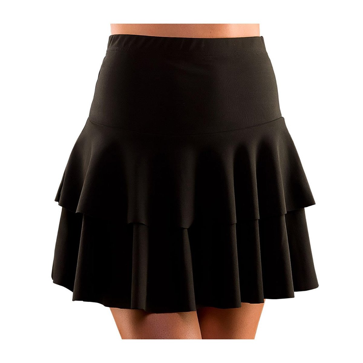 Wicked Costumes - 80s Ra Ra Skirt (Black) - Women - Fancy Dress Central