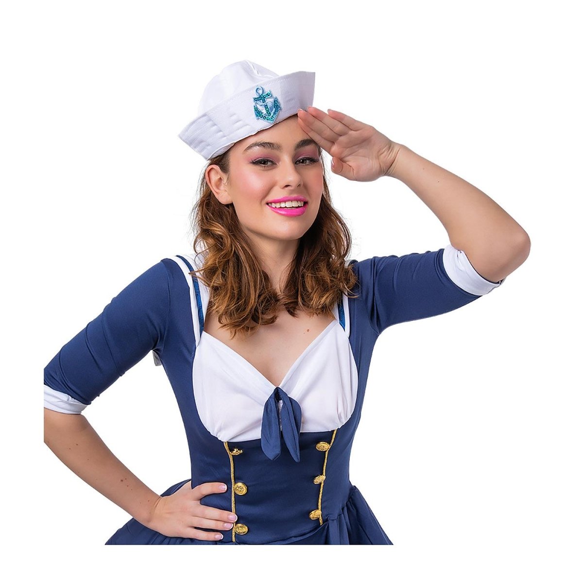 Wicked Costumes Ltd - Sailor Doughboy Hat - Women - Fancy Dress Central