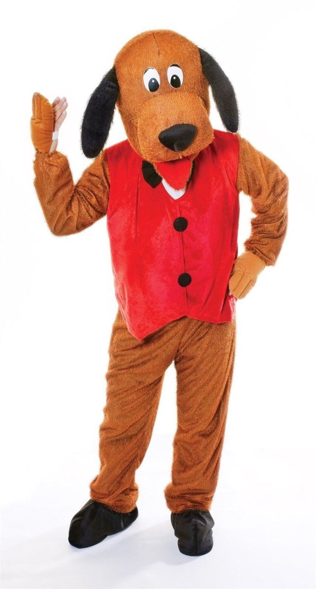 Rubies - Dog with Waistcoat Mascot Costume Adult - Fancy Dress Central