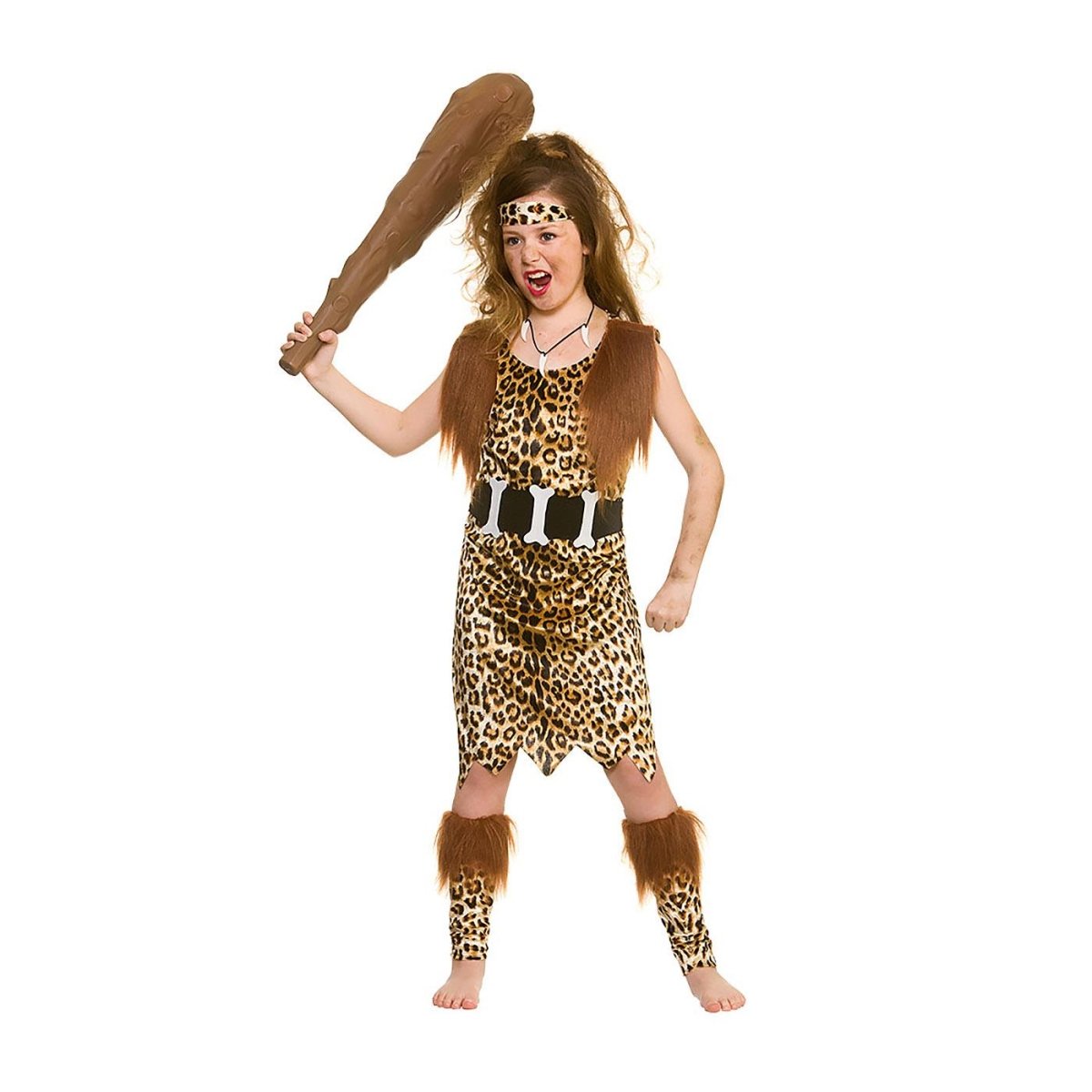 Wicked Costumes - Stone Age Cave Girl Costume - Girls - Fancy Dress Central