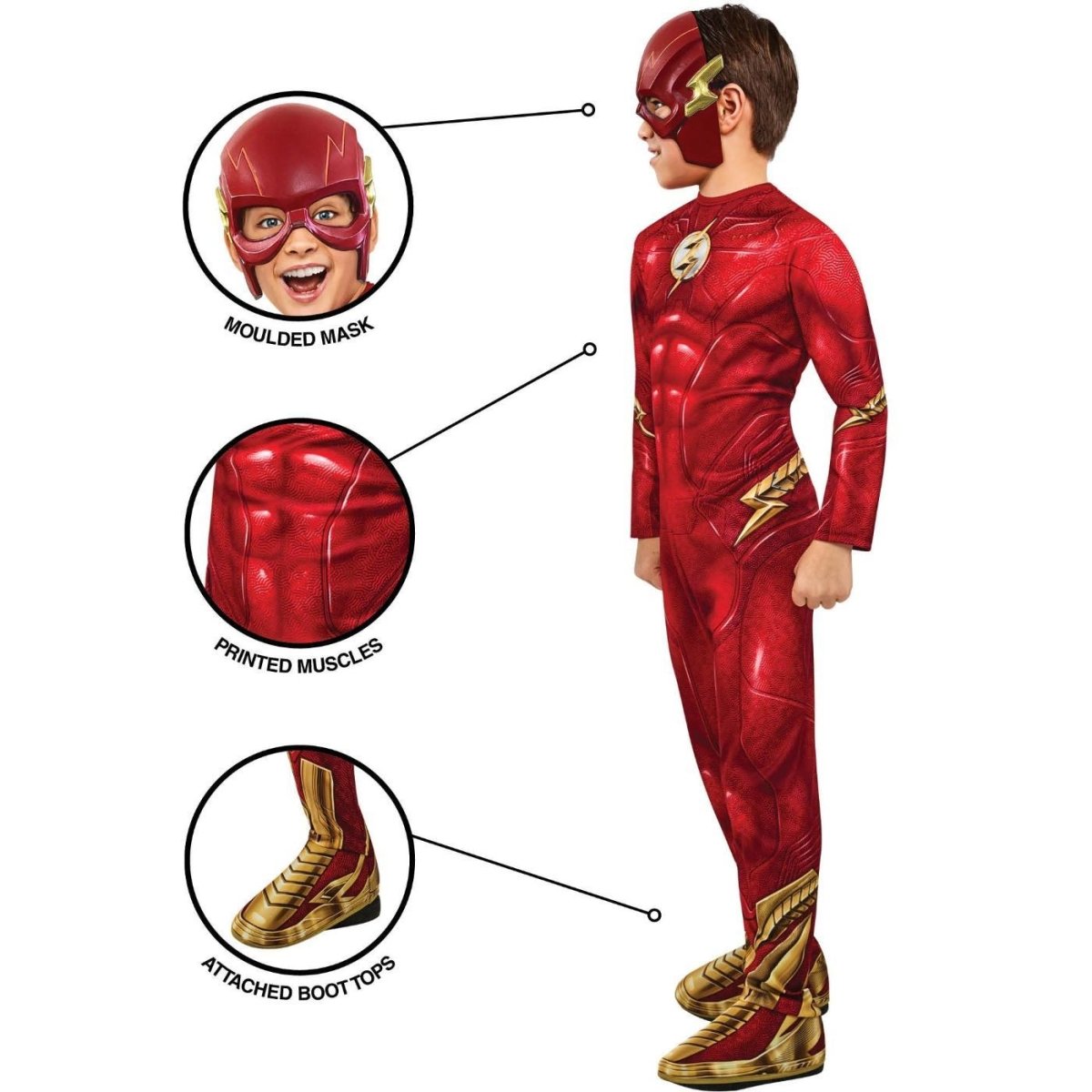 Rubies - The Flash Classic Costume - Boys - Fancy Dress Central