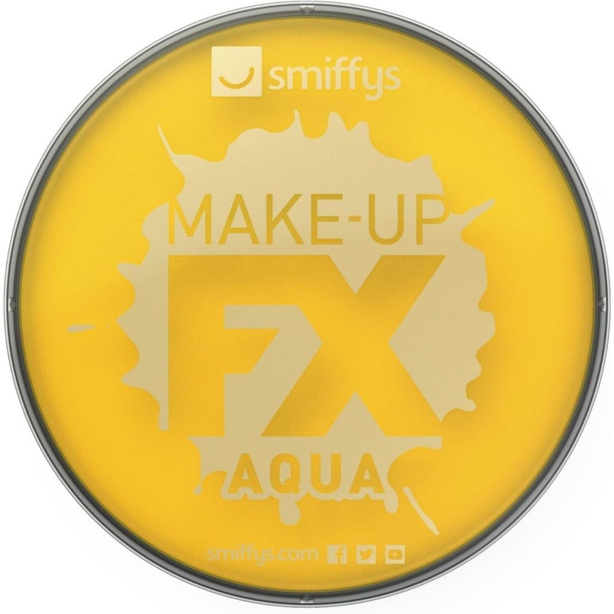 Smiffys - Make - Up FX Face and Body Paint - Yellow - Fancy Dress Central