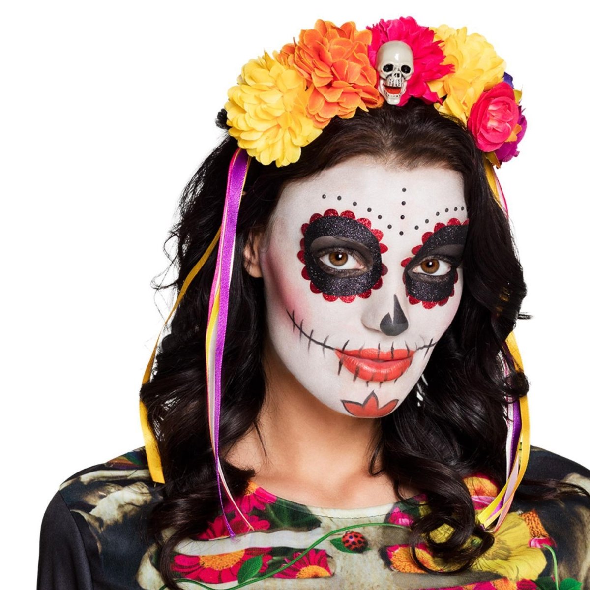 Boland - La Pelona Day of the Dead Headband - Women - Fancy Dress Central