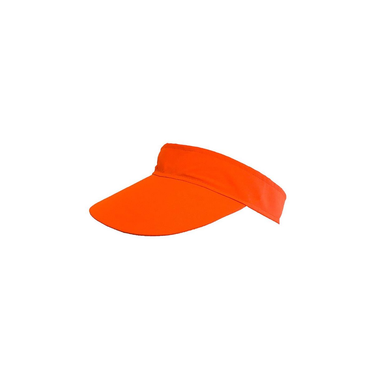 Wicked Costumes Ltd - Golf Visor Hat (Neon Orange) - Adult - Fancy Dress Central