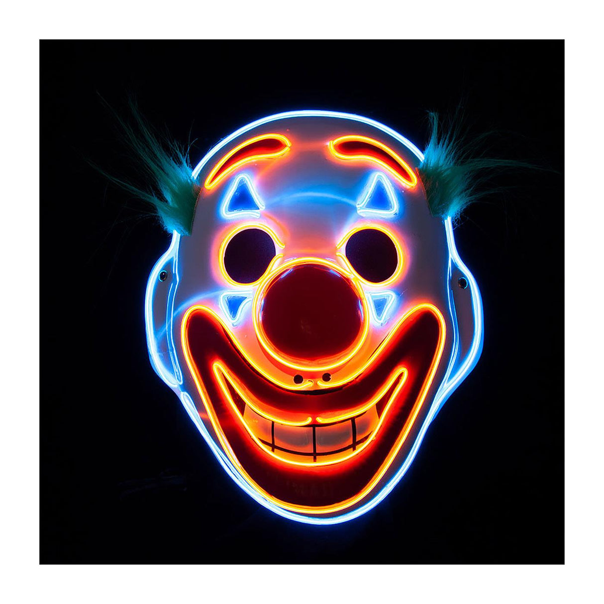 Wicked Costumes - Light Up Joker Happy Face Clown Mask - Adult