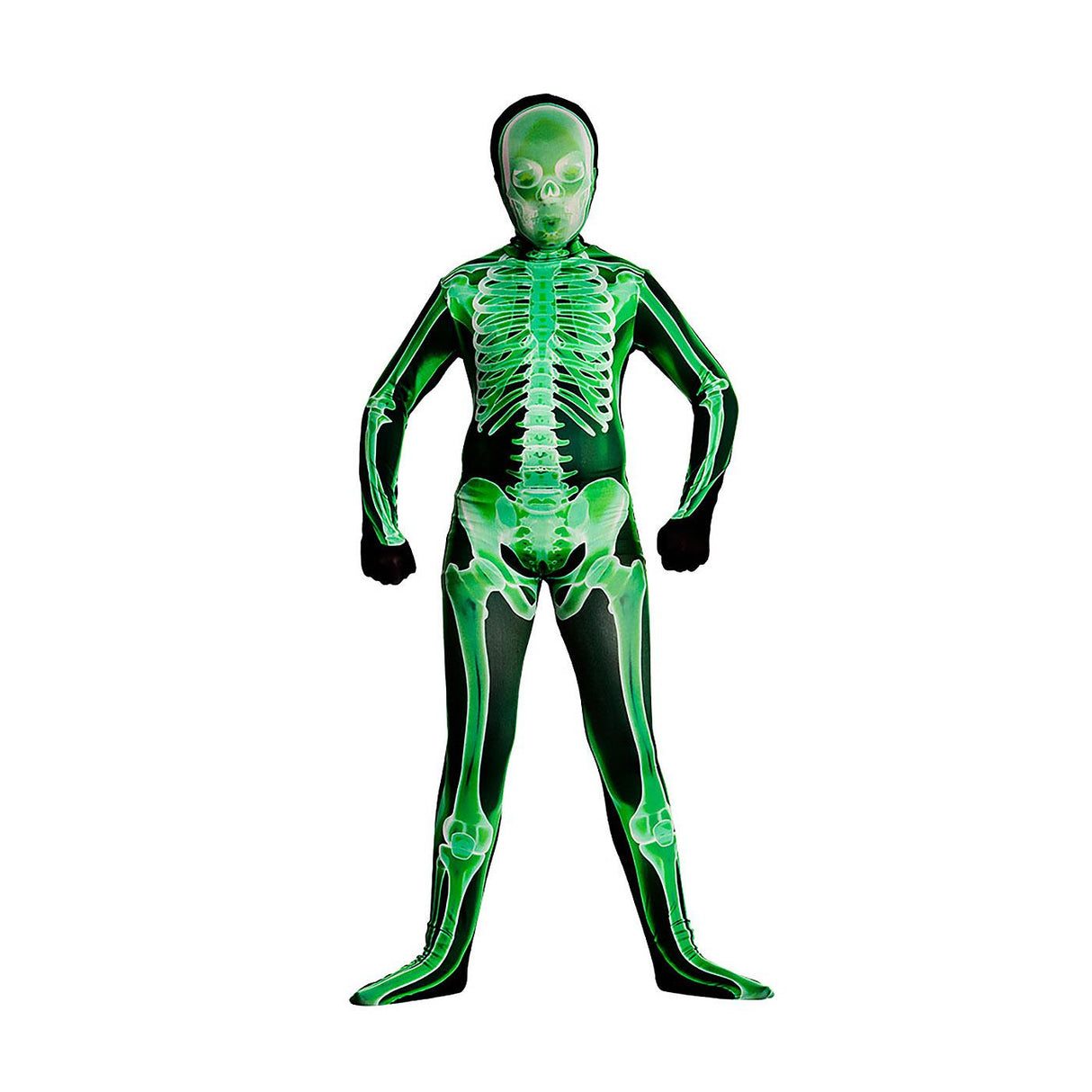 X- Ray Skinz Suit Costume (Green) - Child