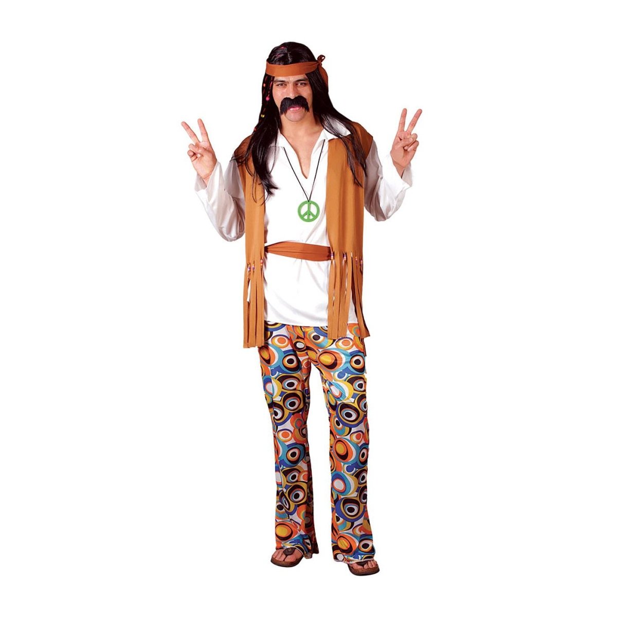 Wicked Costumes - Woodstock Hippie Costume - Men - Fancy Dress Central