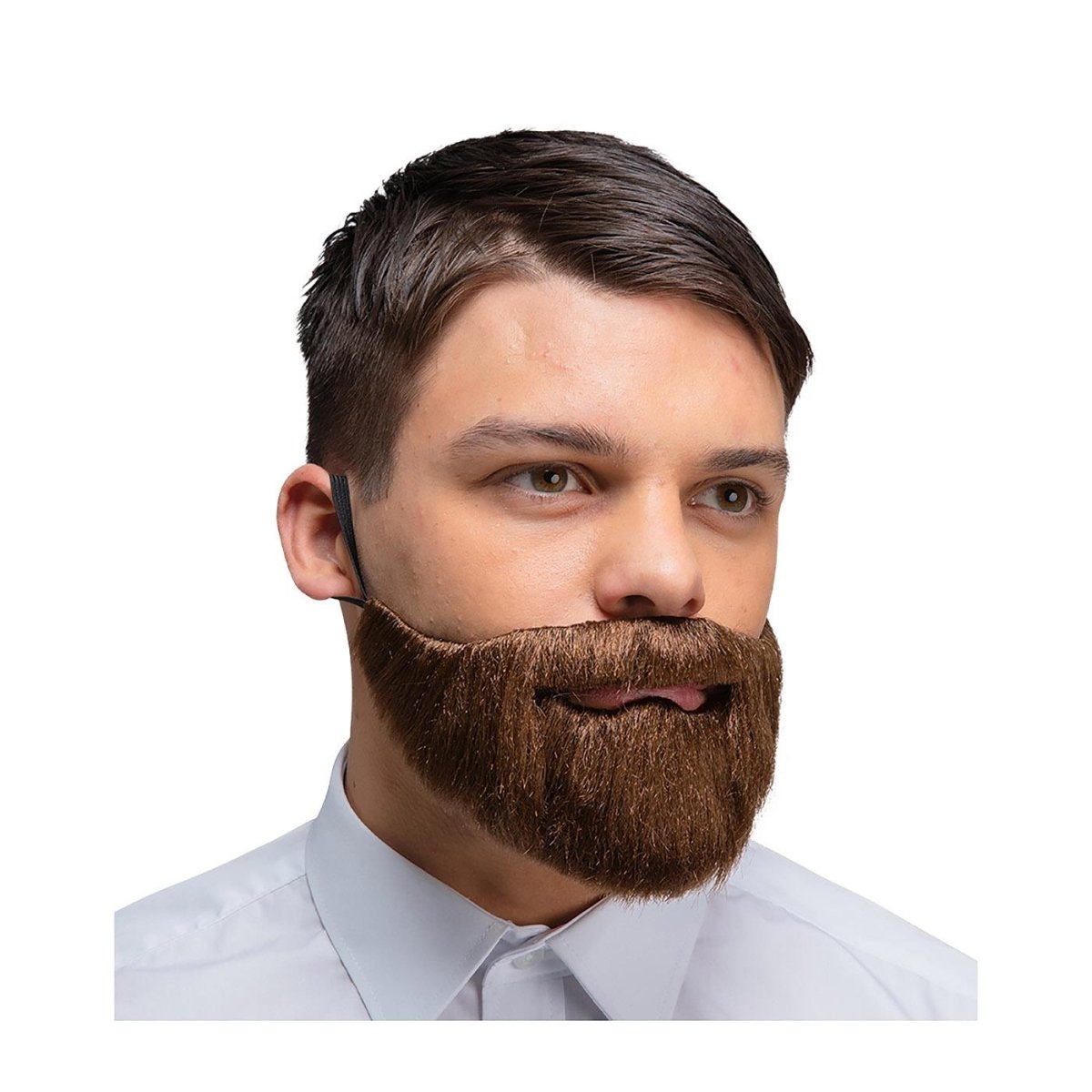 Wicked Costumes Ltd - Realistic Beard (Brown) - Adult - Fancy Dress Central
