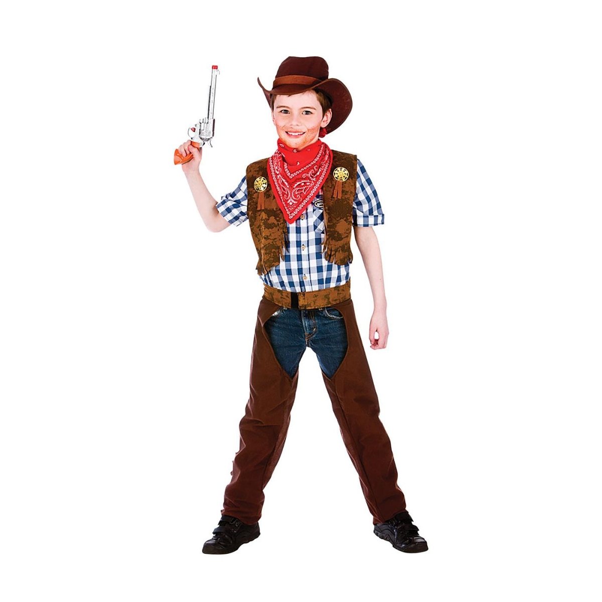 Wicked Costumes - Wild West Cowboy Costume - Boys - Fancy Dress Central