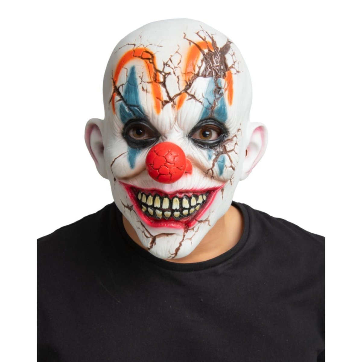 Wicked Costumes Ltd - Cracked Head Clown Mask - Adult - Fancy Dress Central