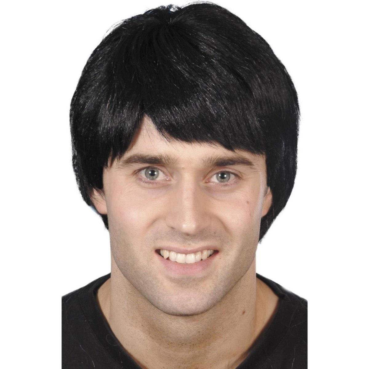 Smiffys - Guy Short Wig (Black) - Men - Fancy Dress Central