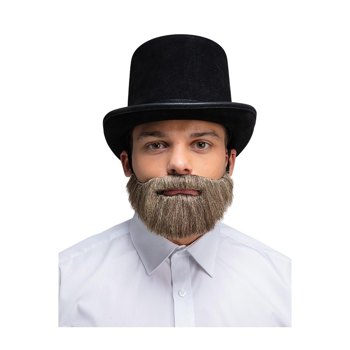 Wicked Costumes Ltd - Realistic Beard (Grey) - Adult - Fancy Dress Central